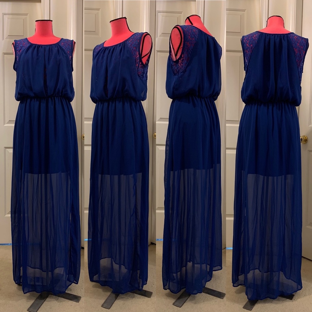 Wendy Wise peekaboo bodice lace dress - Picture 2 of 7